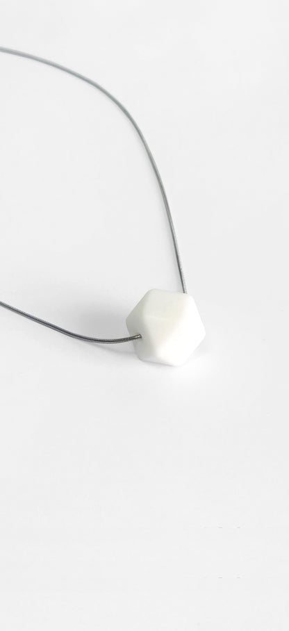 Collier anti-stress _ Blanc