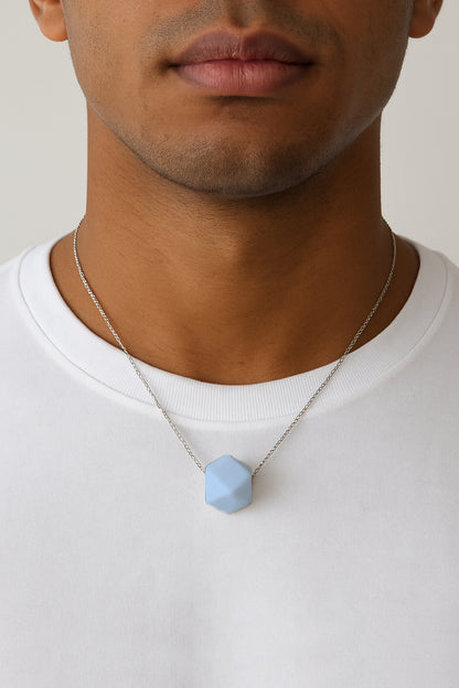 Anti-stress necklace _ Pastel blue