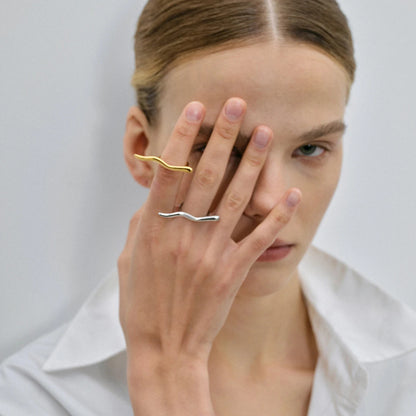 Double ring _ Wolf